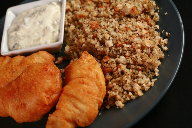 Cod Cheeks & Dressing Recipe [Gluten-Free] - Beyond Flour