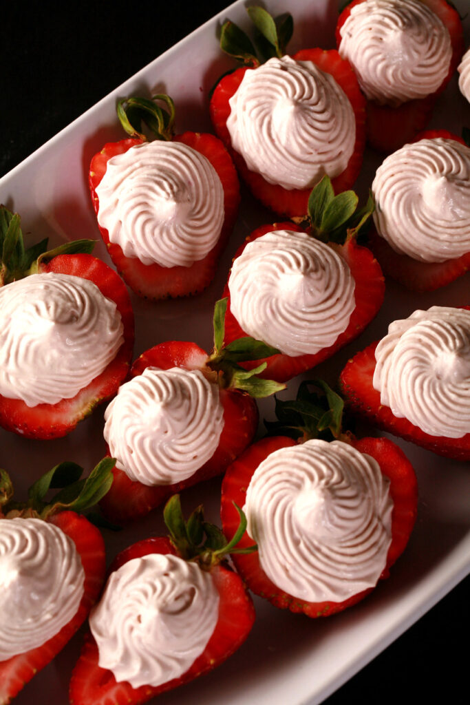 The BEST Deviled Strawberries Recipe Beyond Flour   Deviled Strawberries 3 683x1024 