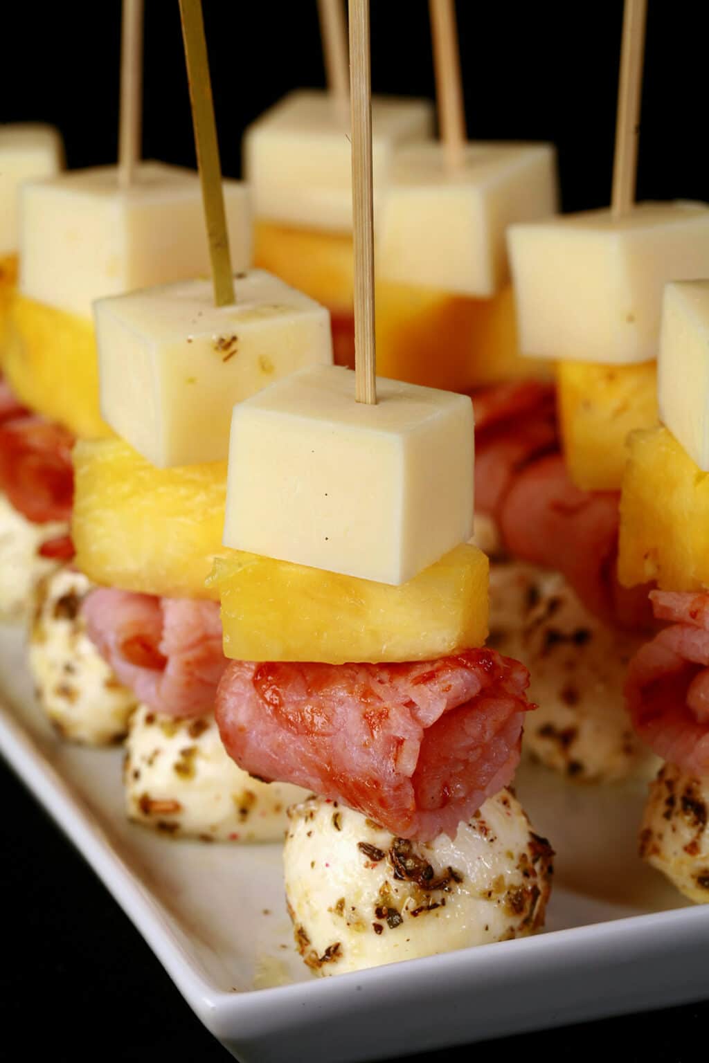 Easy Hawaiian Pizza Skewers Beyond Flour