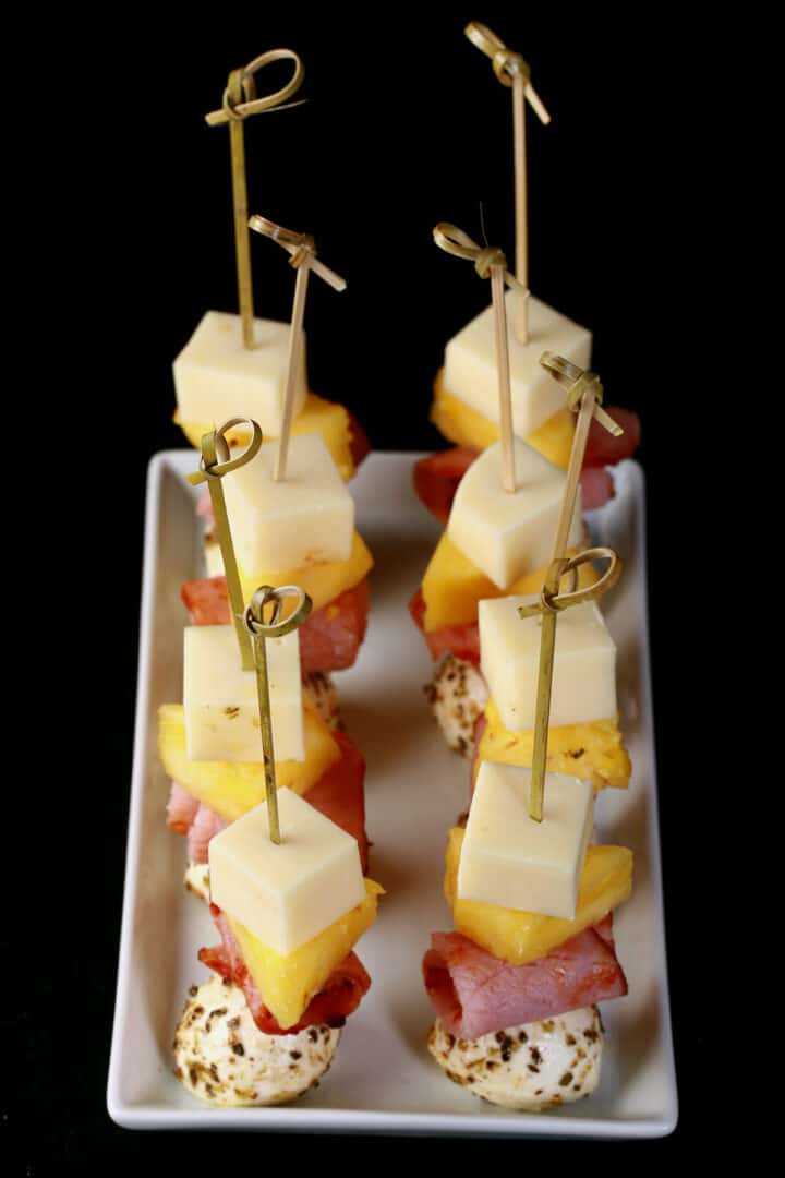 Easy Hawaiian Pizza Skewers Beyond Flour