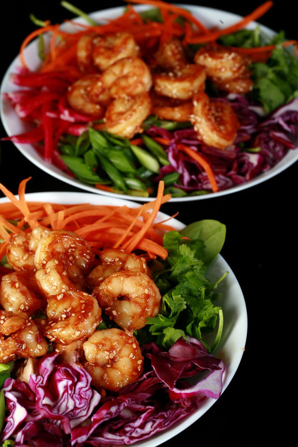 Honey Ginger Shrimp Salad - Beyond Flour