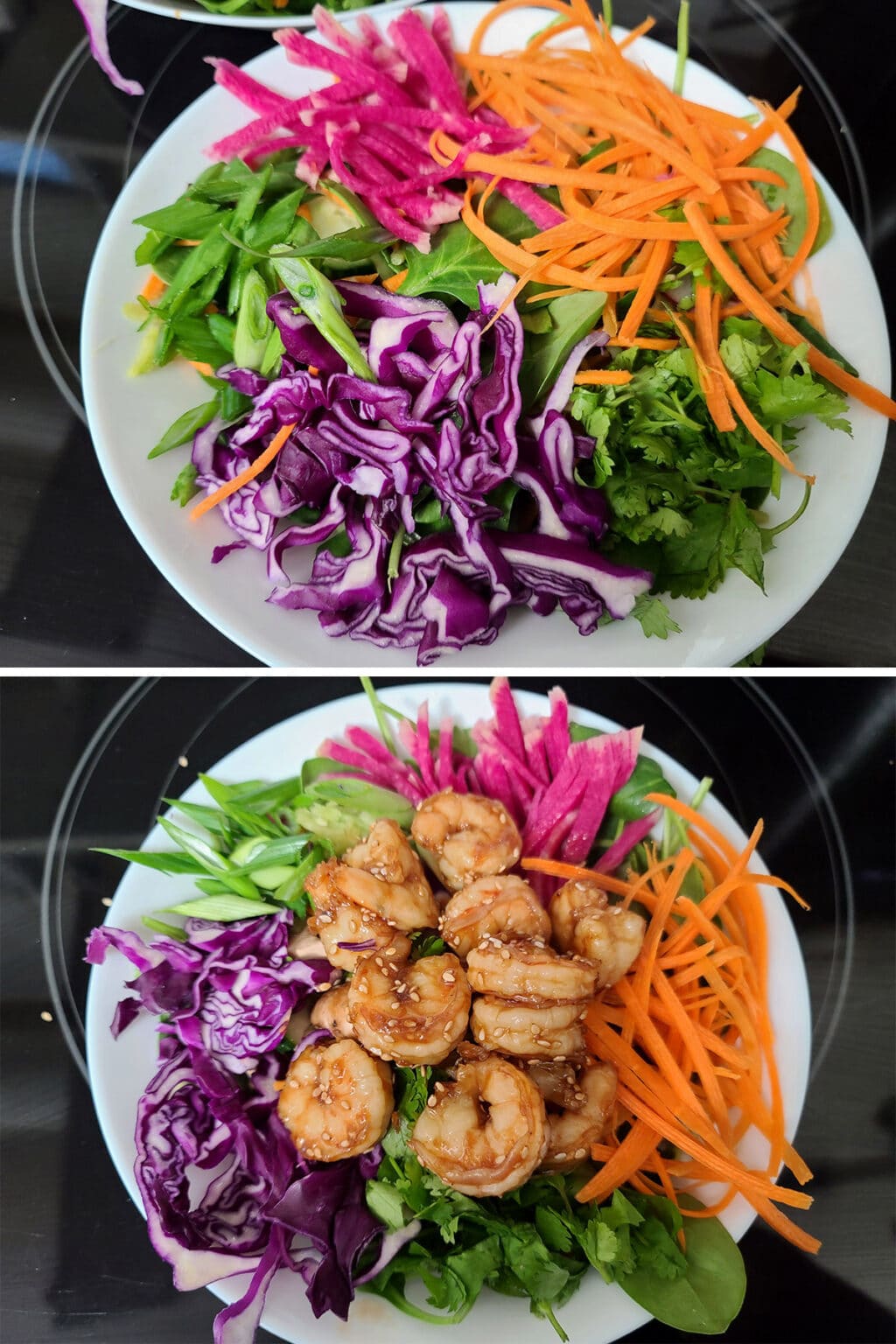 Honey Ginger Shrimp Salad - Beyond Flour