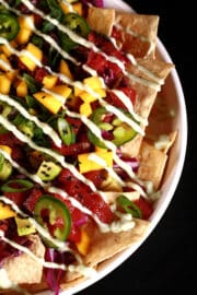 Spicy Ahi Tuna Nachos Recipe [Gluten Free!] - Beyond Flour