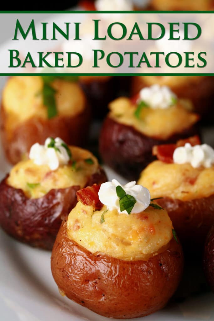 Loaded Mini Baked Potatoes Recipe - Beyond Flour