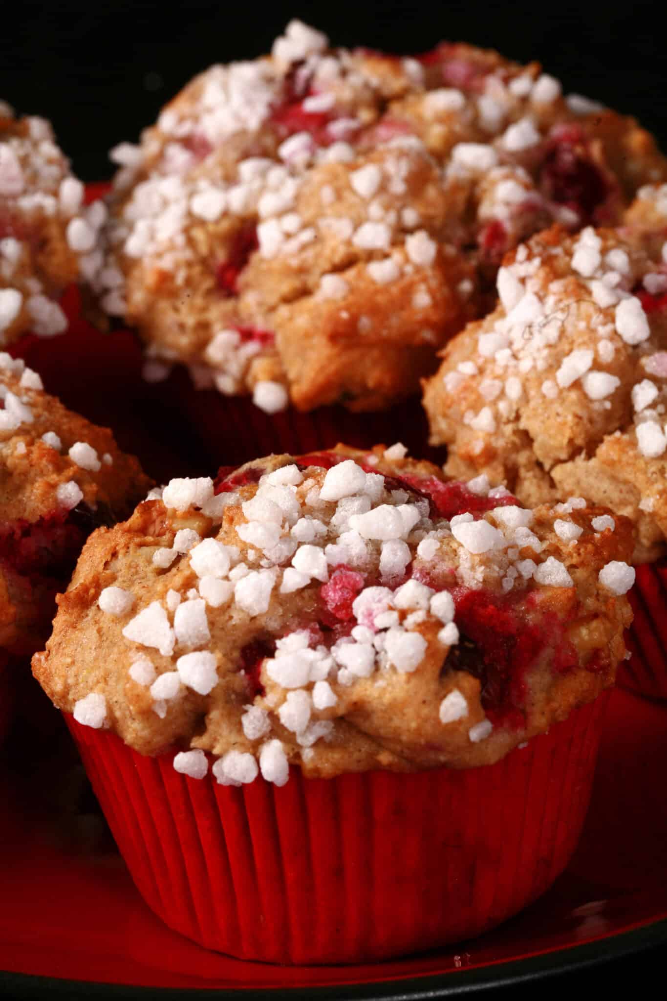 Festive Gluten Free Cranberry Walnut Muffins Recipe - Beyond Flour